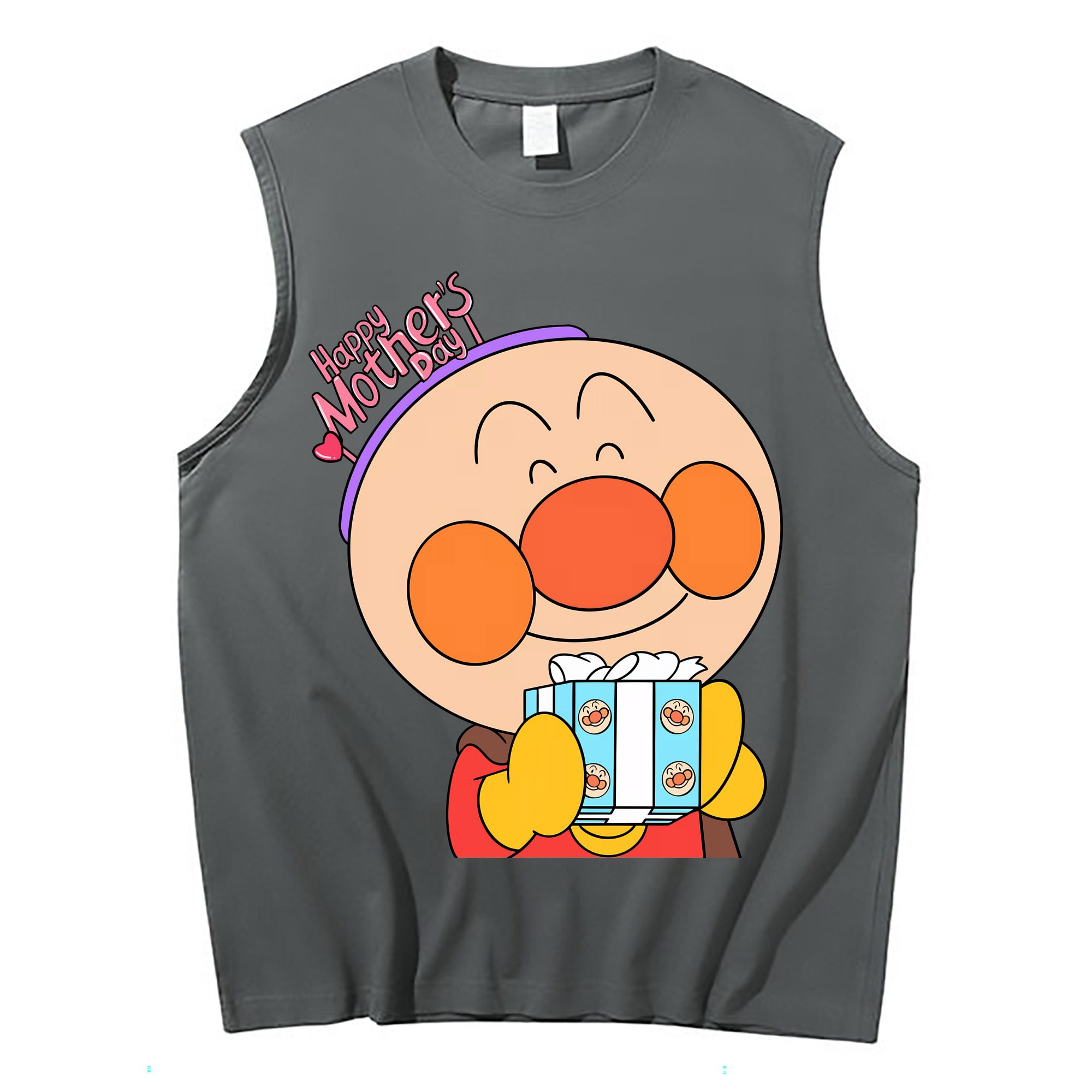 （画像用） アンパンマン Anpanman コットン100％タンクトップ（フロントプリント）